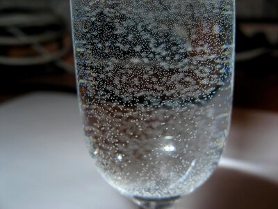 Beverage bubble glass photo