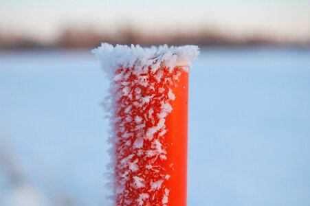 Flakes frozen winter