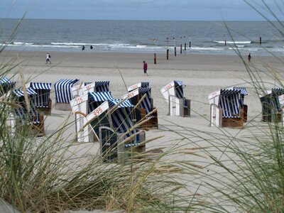 Beach chair norderney island