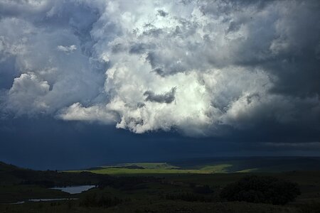 Storm clouds thunder photo