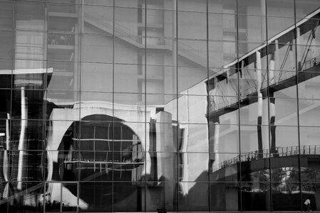 Glass facades glass mirroring photo