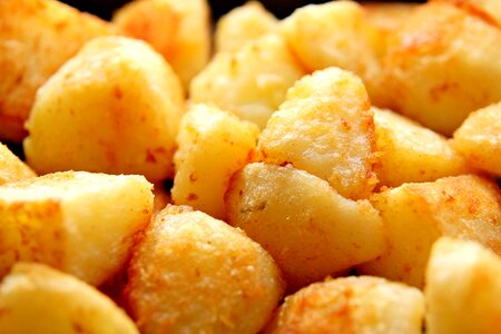 Food potatoes fried