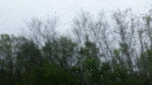 Droplets raining wet photo