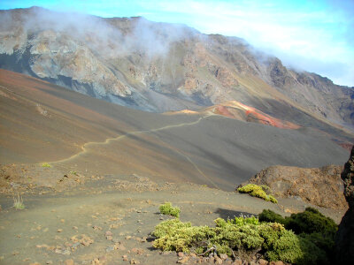 Volcanic Landscape in Haleakala National Park, Hawaii photo