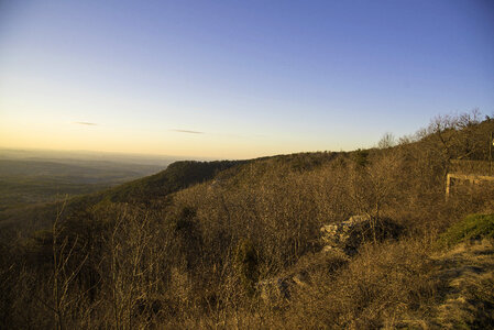 Sunset over the Forest and Hills at Cheaha State Park photo