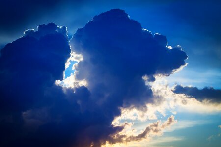 Blue cloud cloudscape