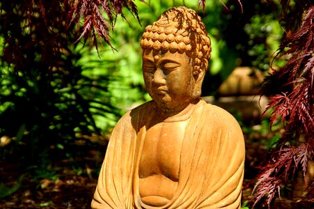 Sculpture meditation zen photo