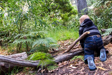Young outdoor human