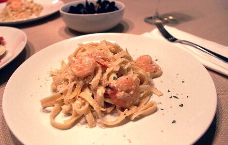 Pasta seafood italian