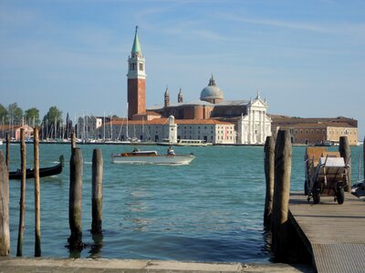 Venice water gondolas photo