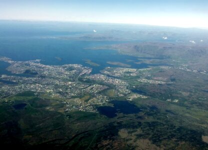 Aerial View of Reykjavik