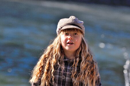Cap long hair water