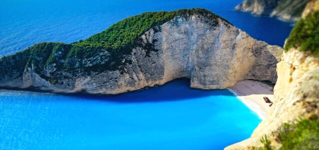 Beach island mountain