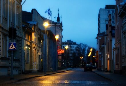 Urban night evening