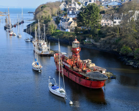 Boat harbor landscape