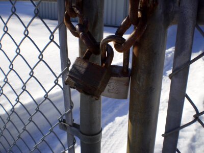 Close lock security photo