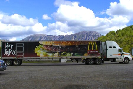 Truck vehicle trailer photo
