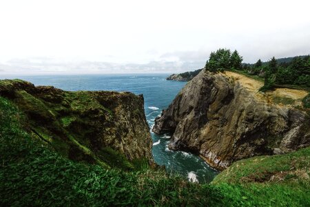 Blue cliff cliffs photo