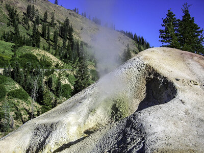 Thermal Vents at Sulfur Works at Lassen Volcanic National Park, California photo