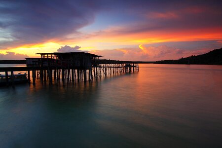 Scenic Sea View Sunset photo