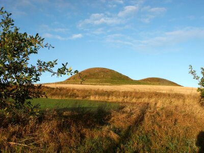 bronze age burial mounds photo
