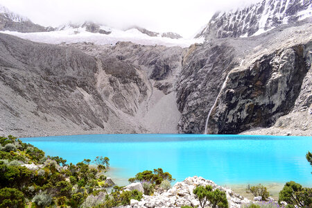 Beautiful Landscape and Lagoon in Peru photo