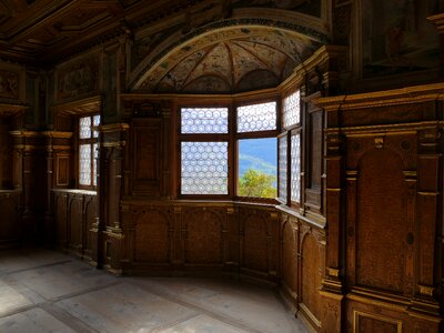 Window inside castle photo
