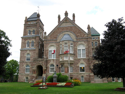 Oxford County Court House in Woodstock, Ontario, Canada photo