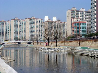 Tancheon area within the Yongin in South Korea photo