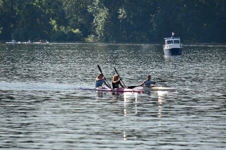 Kayaking oar water photo