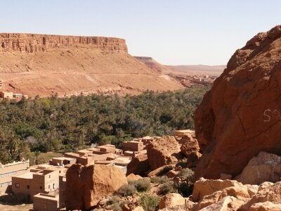 Morocco desert oasis