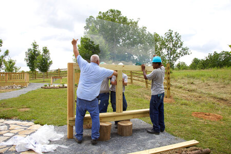 Construction of outdoor classroom-2