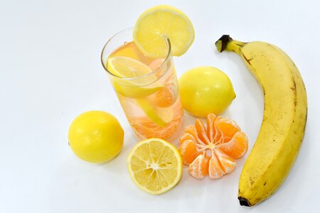 Banana cocktail fruit juice photo