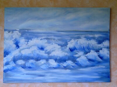 Water spray sea
