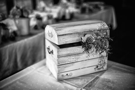Box wooden chest photo