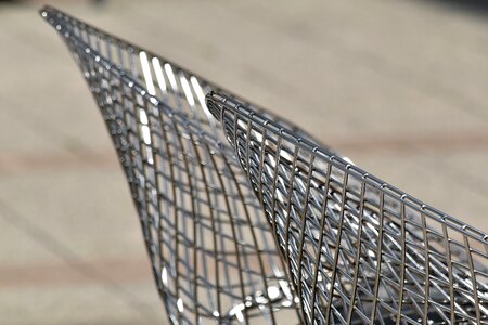 Chair furniture metallic photo