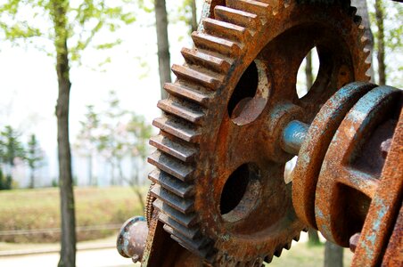 Machine gear rust photo