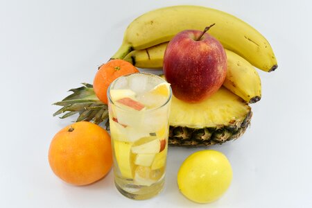 Beverage cold water fruit juice