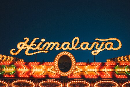 Lettering fun fair entertainment