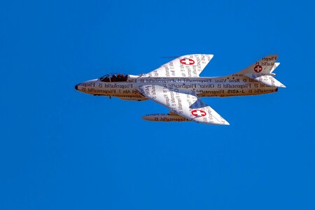 Aircraft blue sky flight