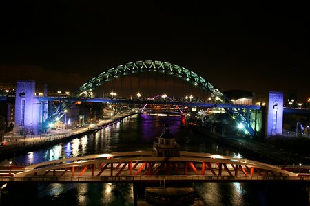 Gateshead night scenic photo