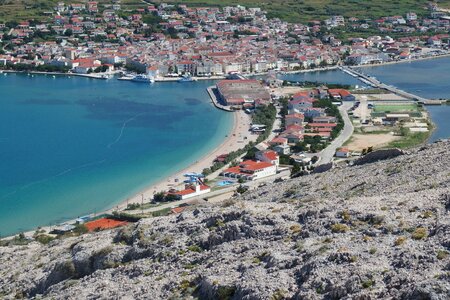Island croatia city ​​views photo