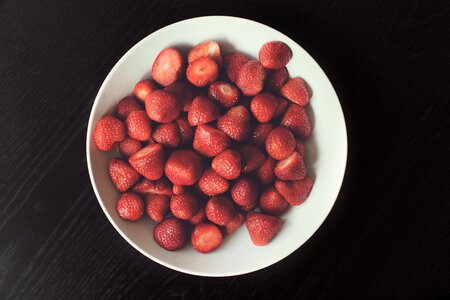 Bowl Chopped Strawberry photo