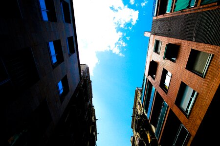 Apartment architecture blue sky
