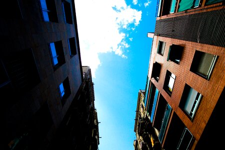 Apartment architecture blue sky photo