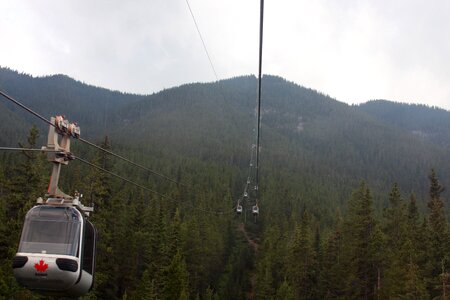 Gondola in the Rocky Mountains photo