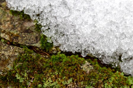 Ice ice crystal ice field photo