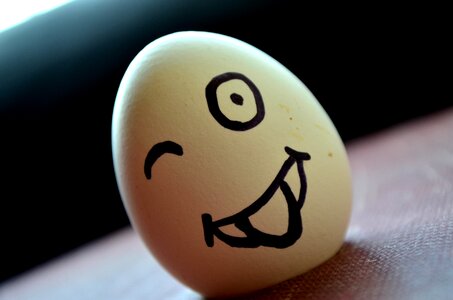 Mad Egg Emoticon photo