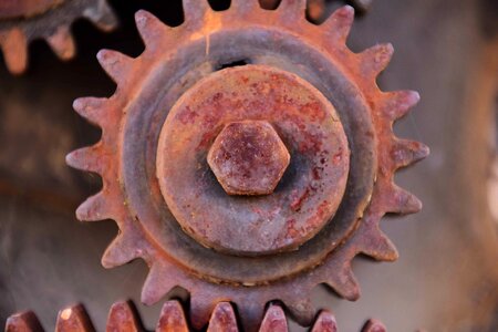 Brown cast iron detail photo