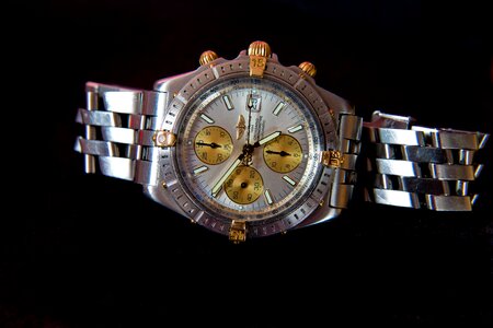 Gold chronometer strong photo